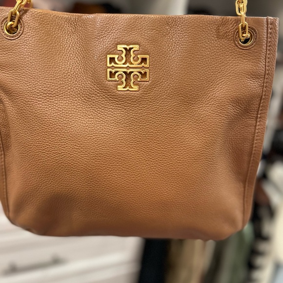 Tory Burch Brown Leather Tote Bag - Picture 1 of 6